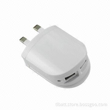 2.1A + 1.0A Dual USB 2-port AC Wall Adapter Charger for iPhone